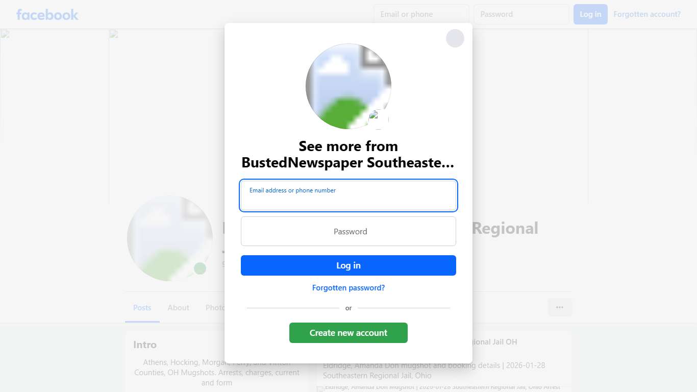 BustedNewspaper Southeastern Regional Jail OH Facebook